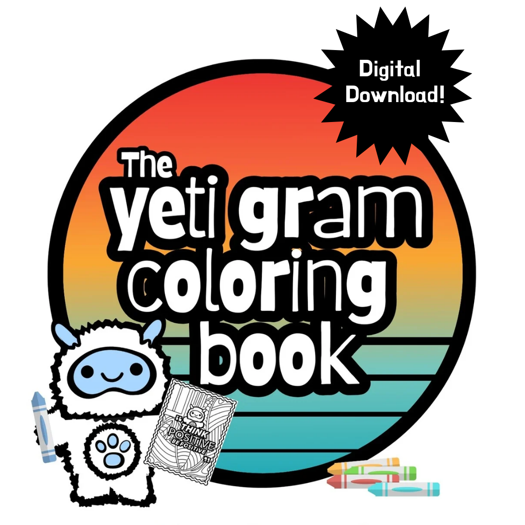 Yeti Gram Digital Coloring Book